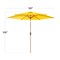 Best Choice Products 10ft Outdoor Woodgrain Pattern Steel Market Patio Umbrella w/ Crank, Tilt